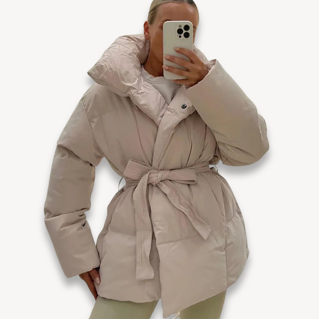 VogeLuxe | Gesteppte Pufferjacke mit Gürtel für Damen 9