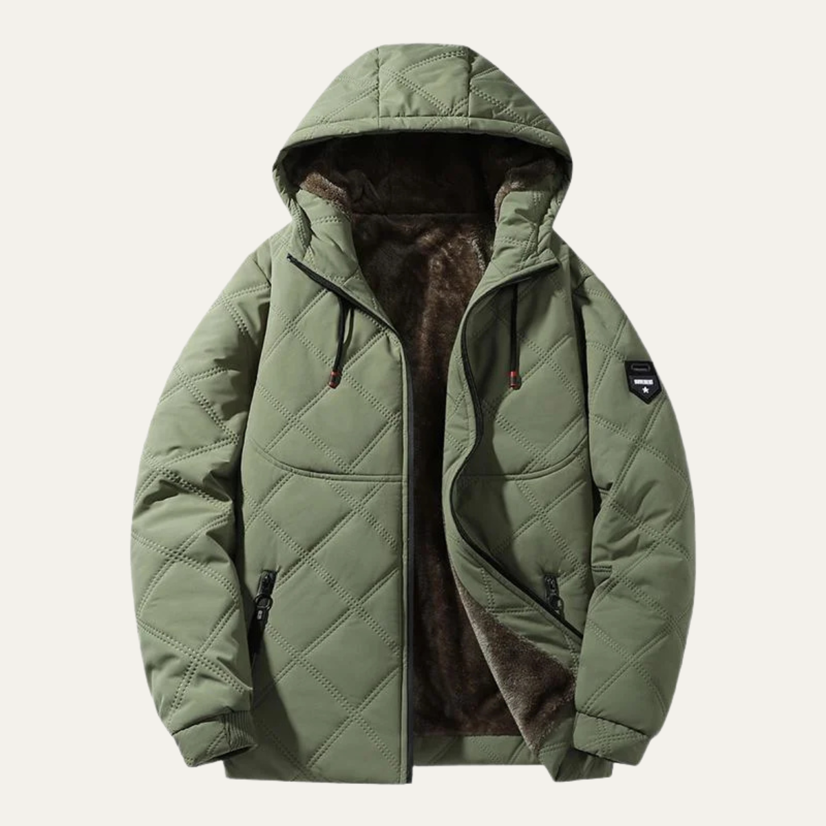 VogeLuxe | Herren-Steppjacke mit Kapuze und Rautensteppung 5