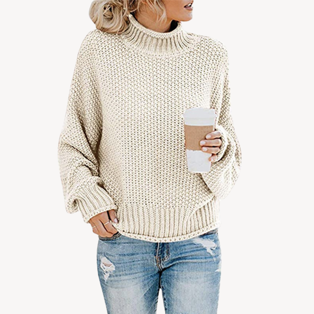 VogeLuxe | Rollkragenpullover mit auffälliger Linie für Damen 9