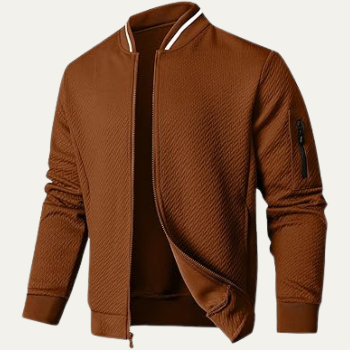 VogeLuxe | Slim-Fit-Bomberjacke für Herren mit Rautensteppung 5