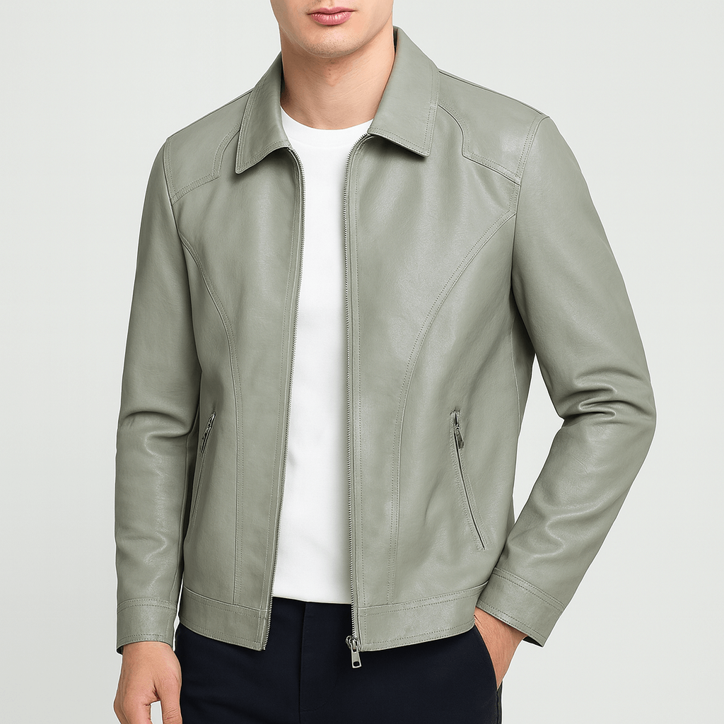 VogeLuxe | Vintage-Bikerjacke aus Leder für Herren 1