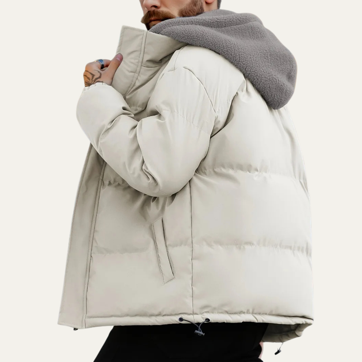 VogeLuxe | Warme Herren-Steppjacke mit Kapuze 2