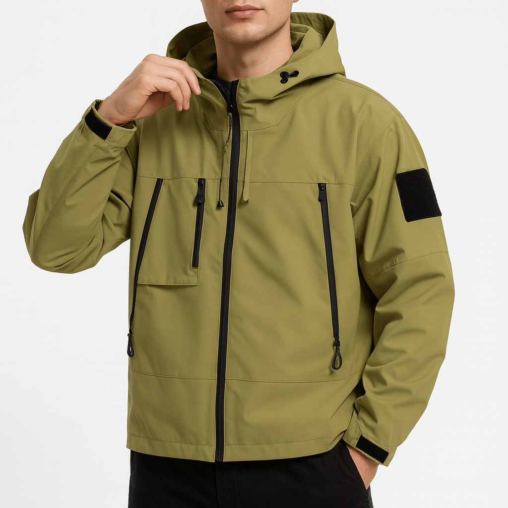 VogeLuxe | Wasserdichte Outdoor-Jacke für Herren mit vielen Taschen 4