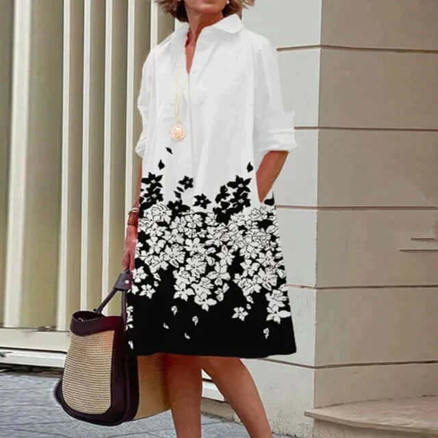 Elegantes Damenkleid Baumwolle Modern