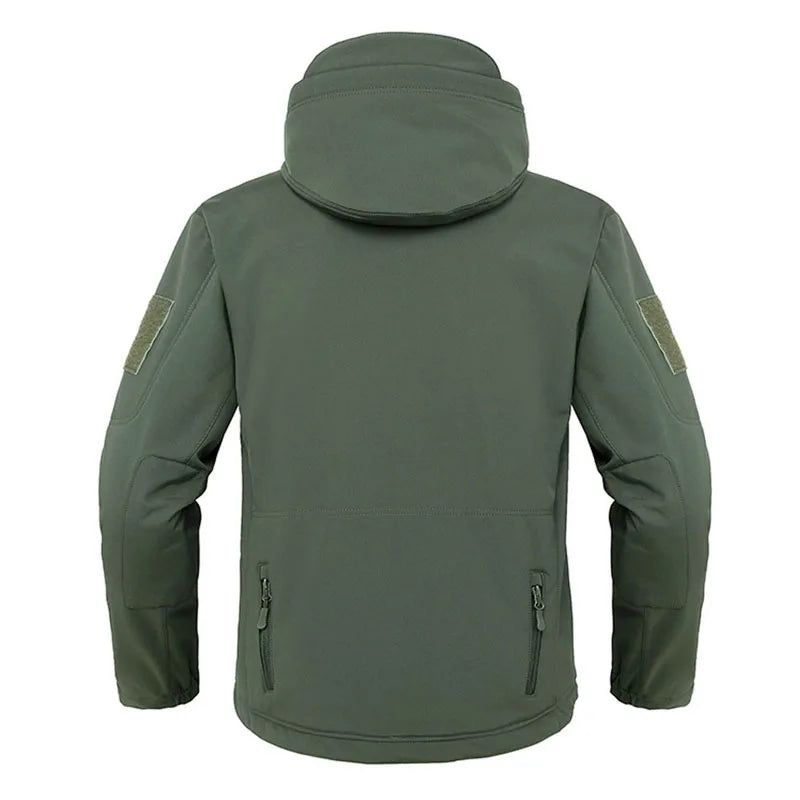 Wanderjacke Herren Wasserdicht Isoliert Fleece