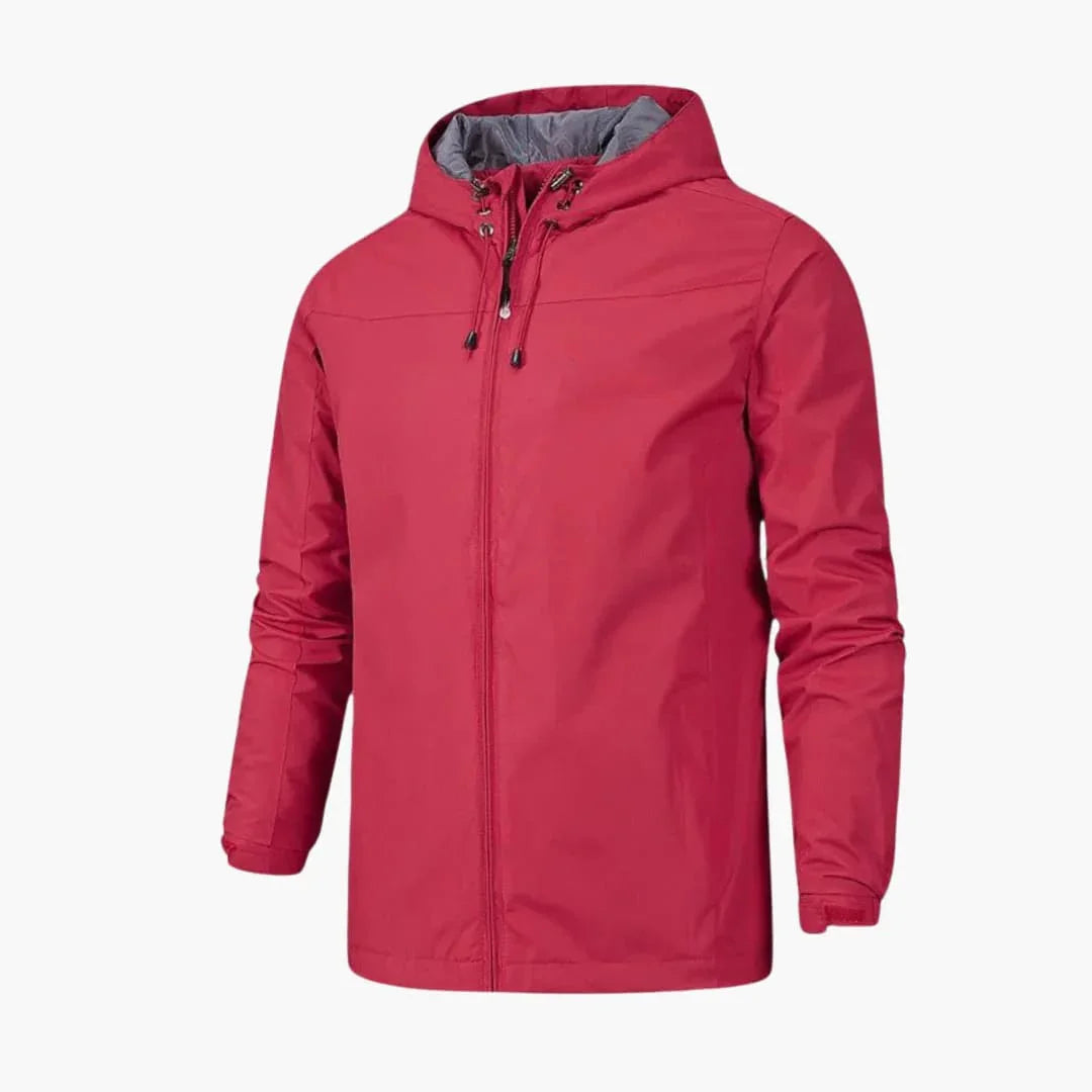 Wasserabweisende Herrenjacke mit verstellbarem Verschluss und schmaler Passform 4
