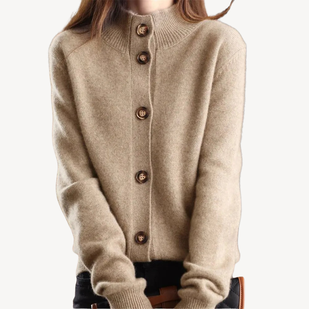 Weicher Strickpullover mit Knopfleiste für Damen | Loravelle 3