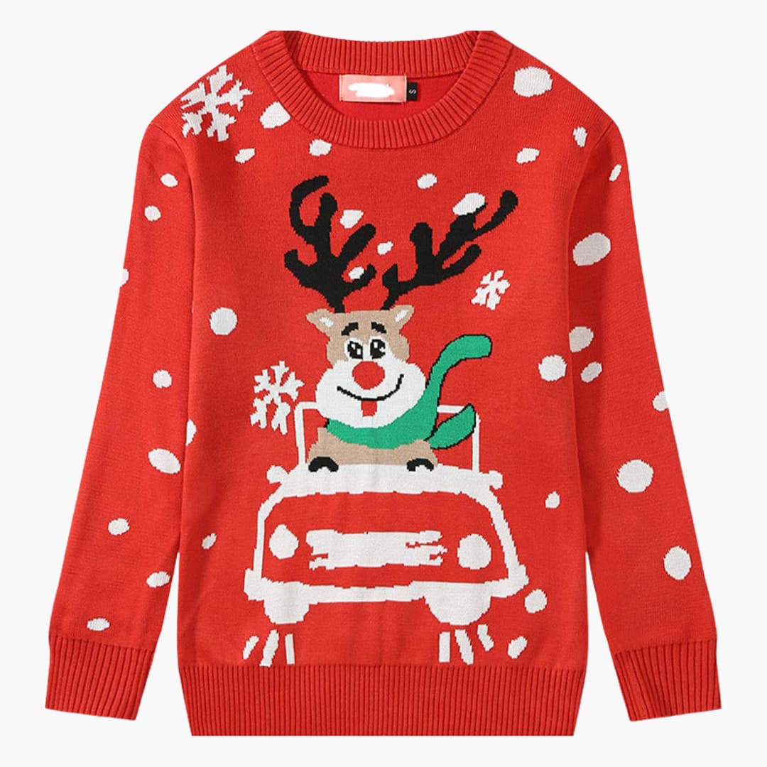 Weihnachts Pullover für Damen mit Rentier Design 5