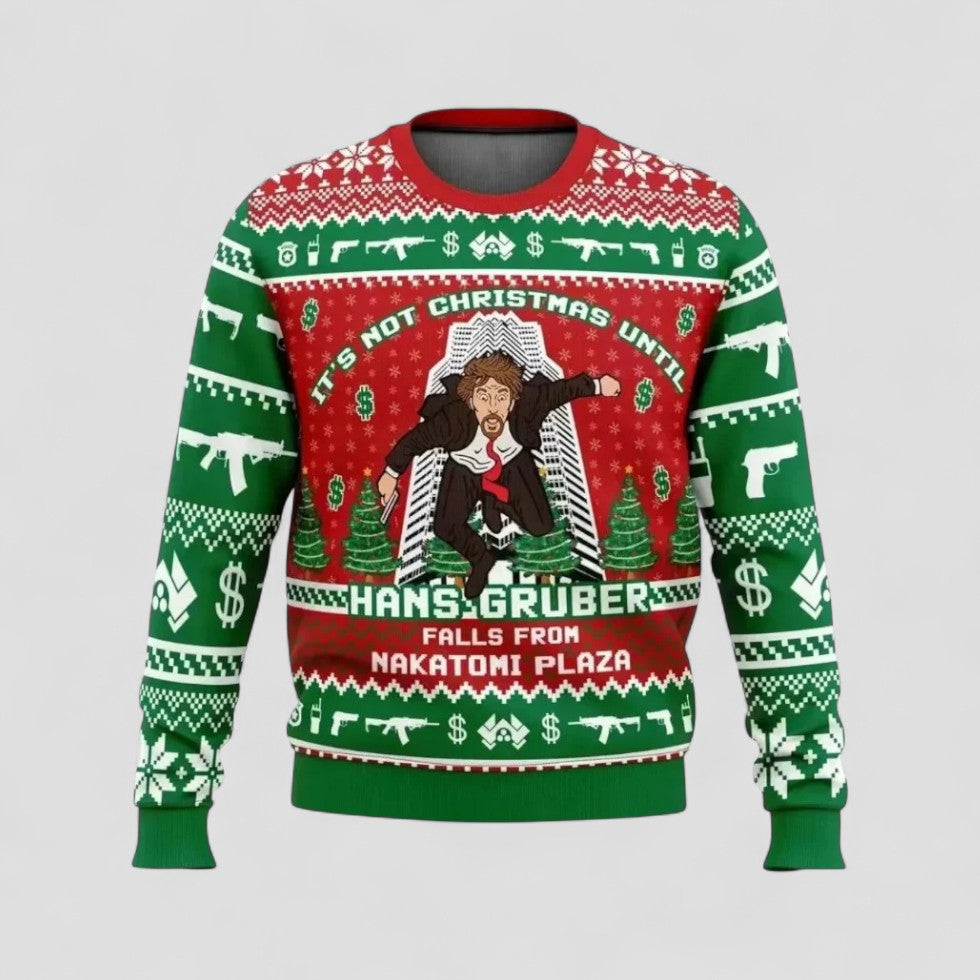 Weihnachtspullover mit lustigem Filmaufdruck für Männer 0