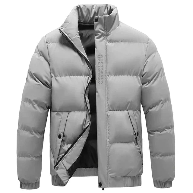 Wetterfeste Herrenjacke mit Kragen 2