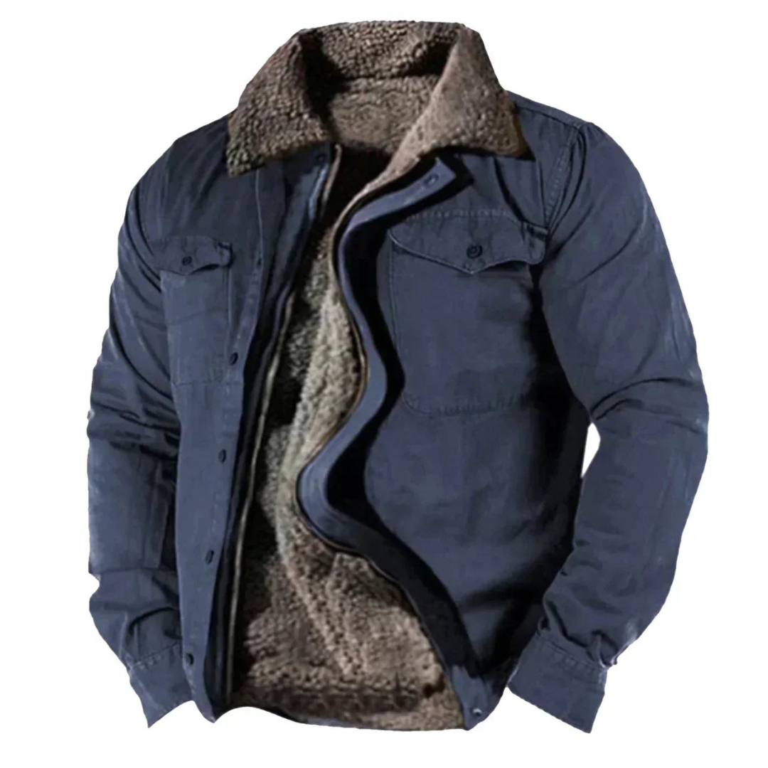 Herren Winterjacke Warm Fleece Oversized Jacke - BerlinGlamour