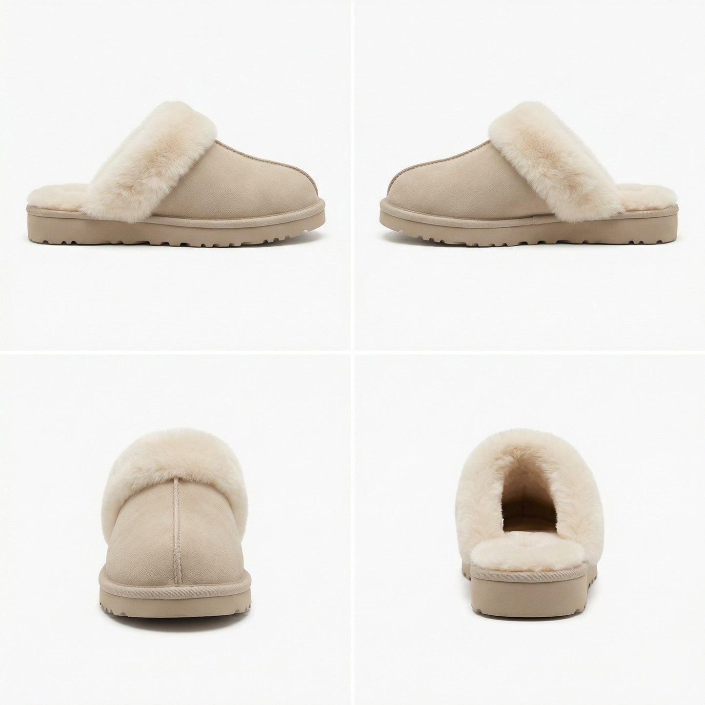 Damenschuhe Hausschuhe Warm Fell Winter