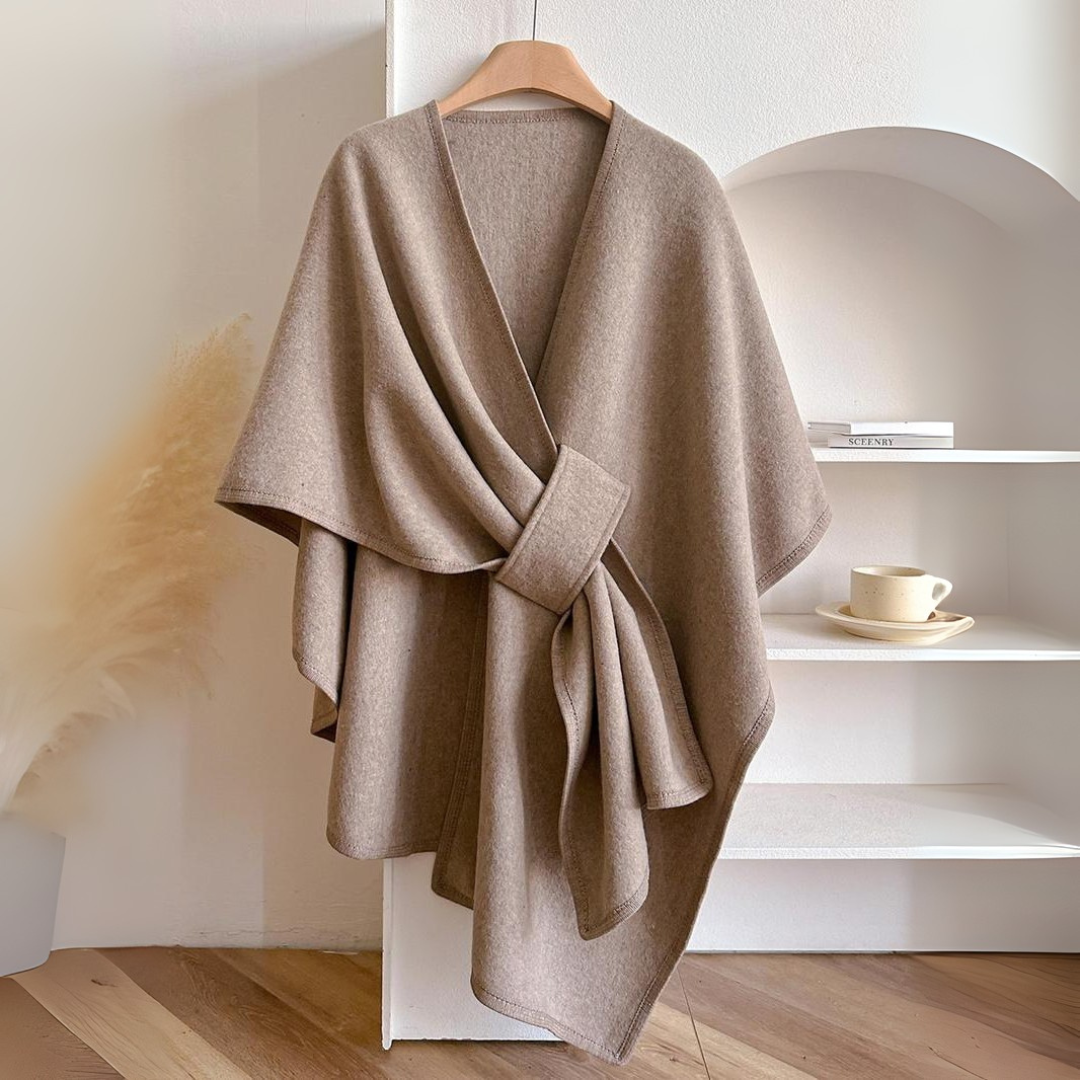Damen Weste Wickel Design mit Gürtel Taillierter Stil