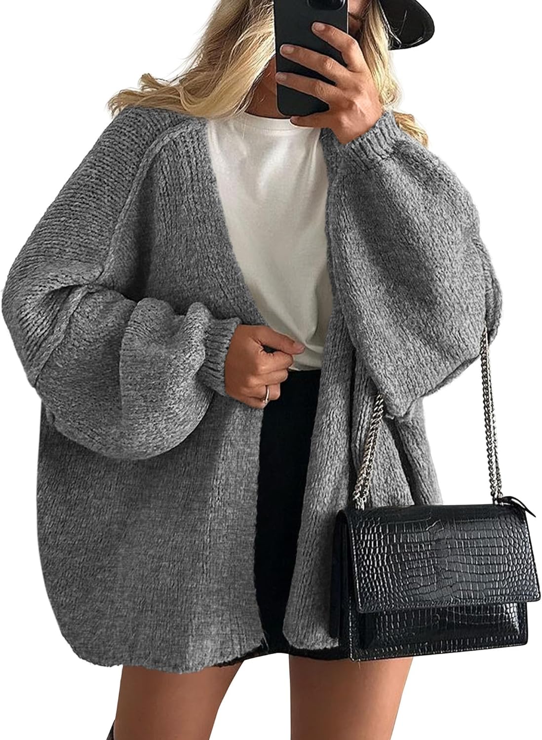 Damen Strickcardigan Frühlings Zopfmuster Pastell