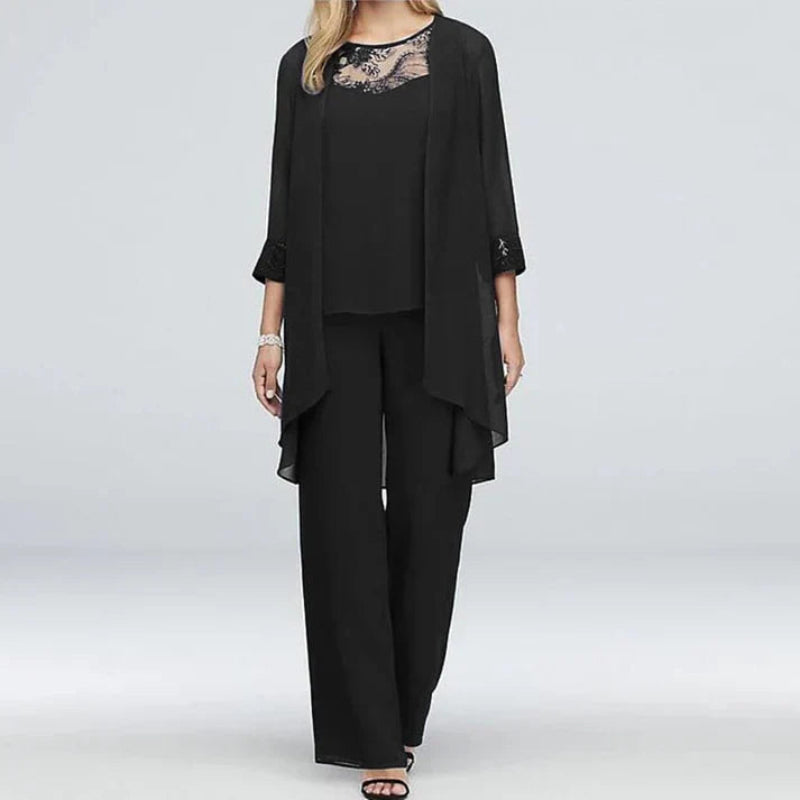 Damen Sommer Set Oberteil Hose Leicht