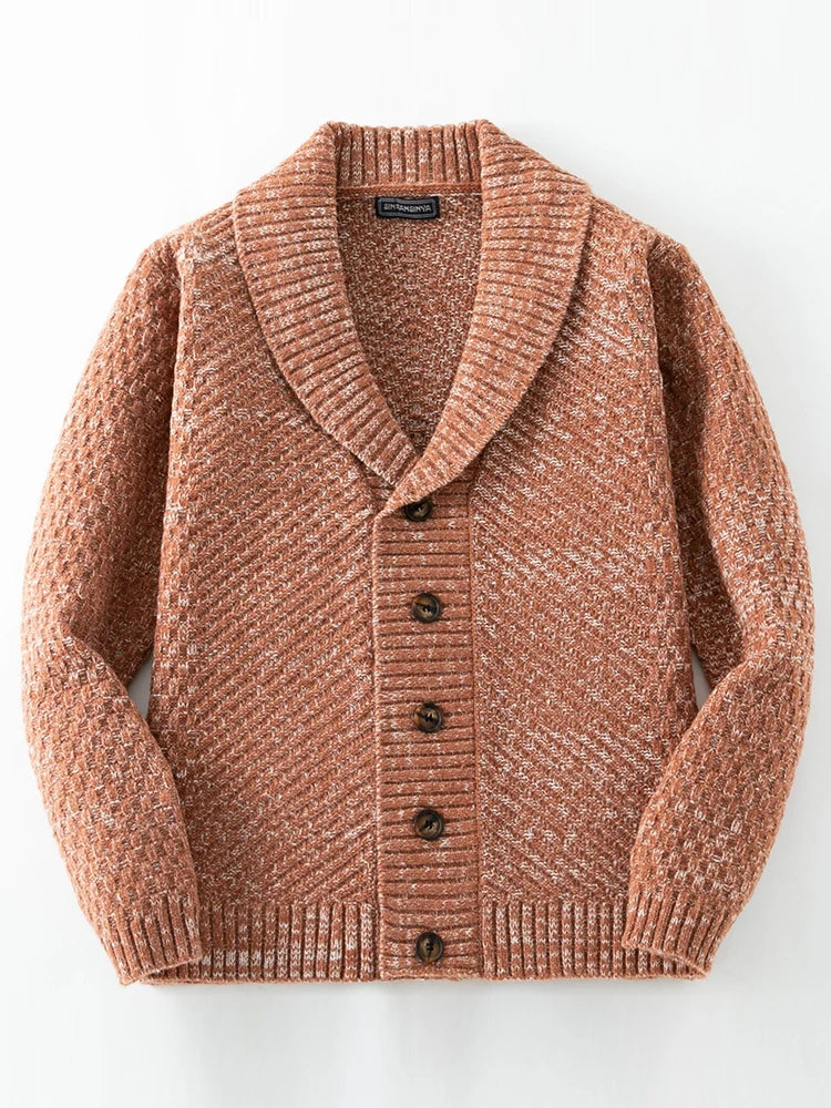 Herren Strickpullover Retro Chic mit V-Ausschnitt