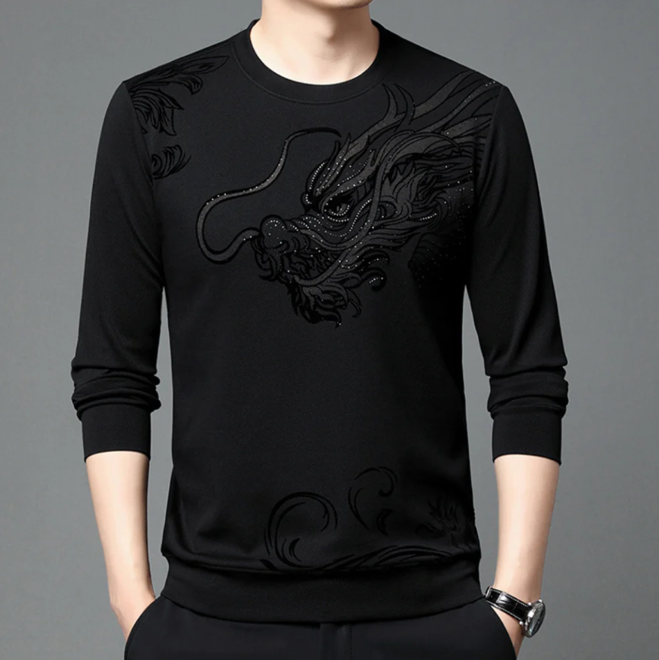 Herren Sweatshirt Rundhals Bequem Komfortabel