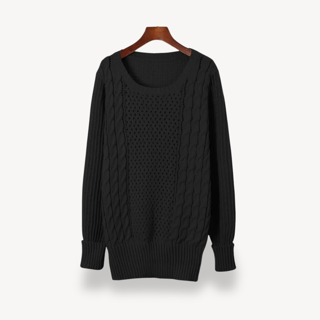 Zopfmuster-Pulloverkleid für Damen | Loravelle 7