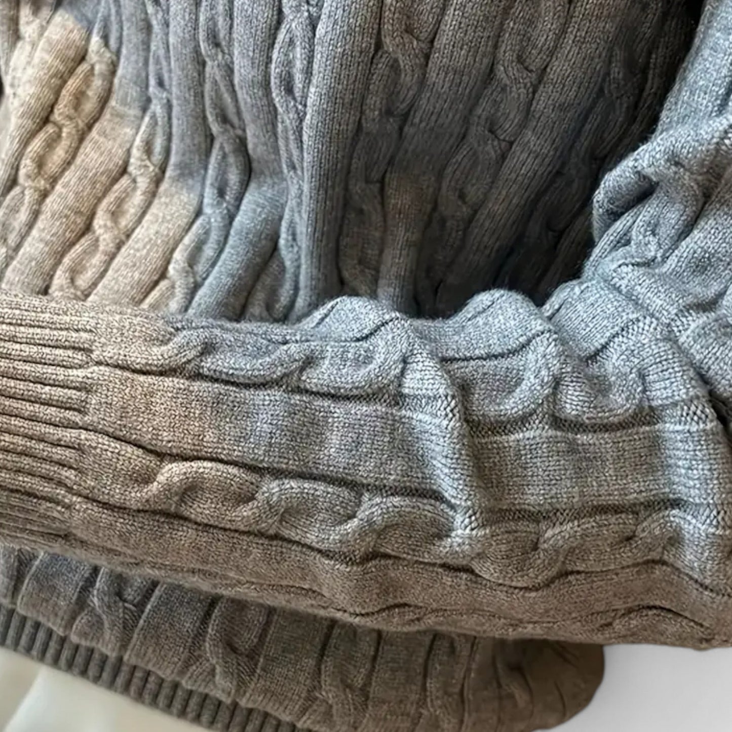 Zopfmusterpullover – Klassisch – Langarm – Strickpullover – Herrenpullover-Chaps Herrenmode