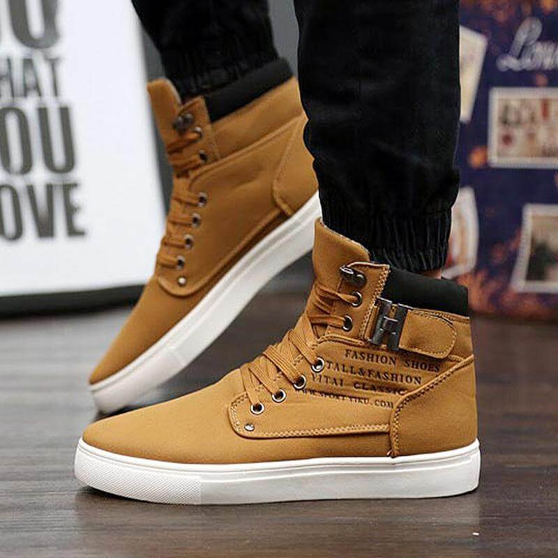Männer Stiefeletten Winter Warm Lederschuhe