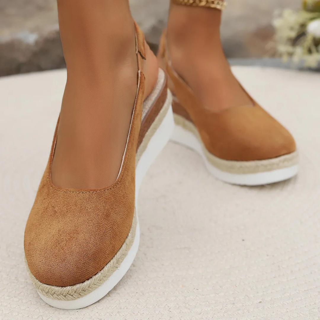 Große Sandalen Damen Heidi Stil Breite Passform