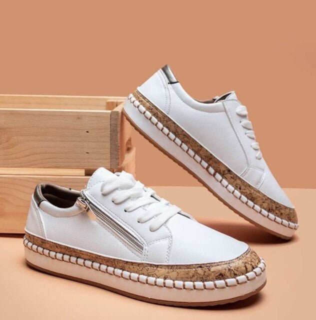 Orthopädische Sneaker Damen Blumenmuster Komfort