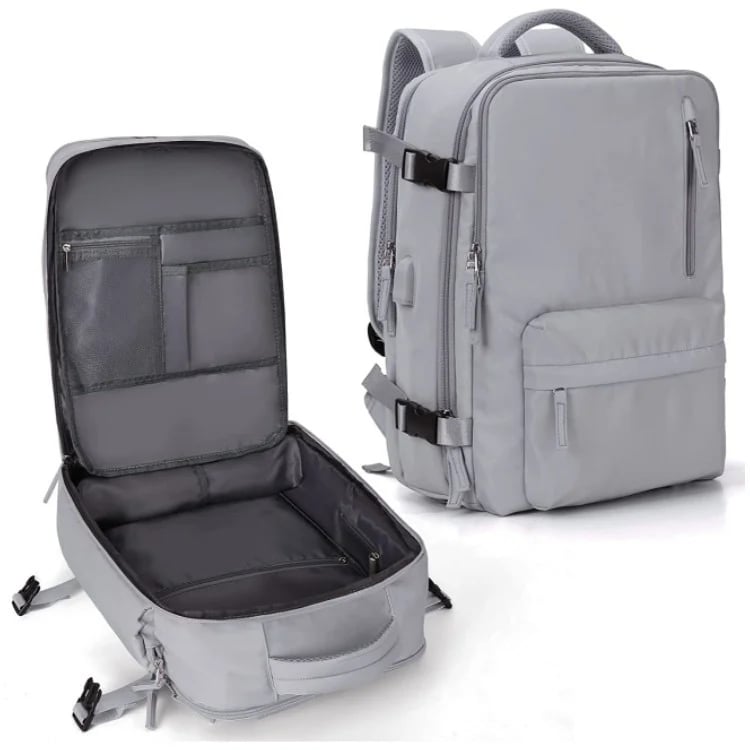 Reise-Rucksack Damen 35L Wasserdicht mit USB-Anschluss