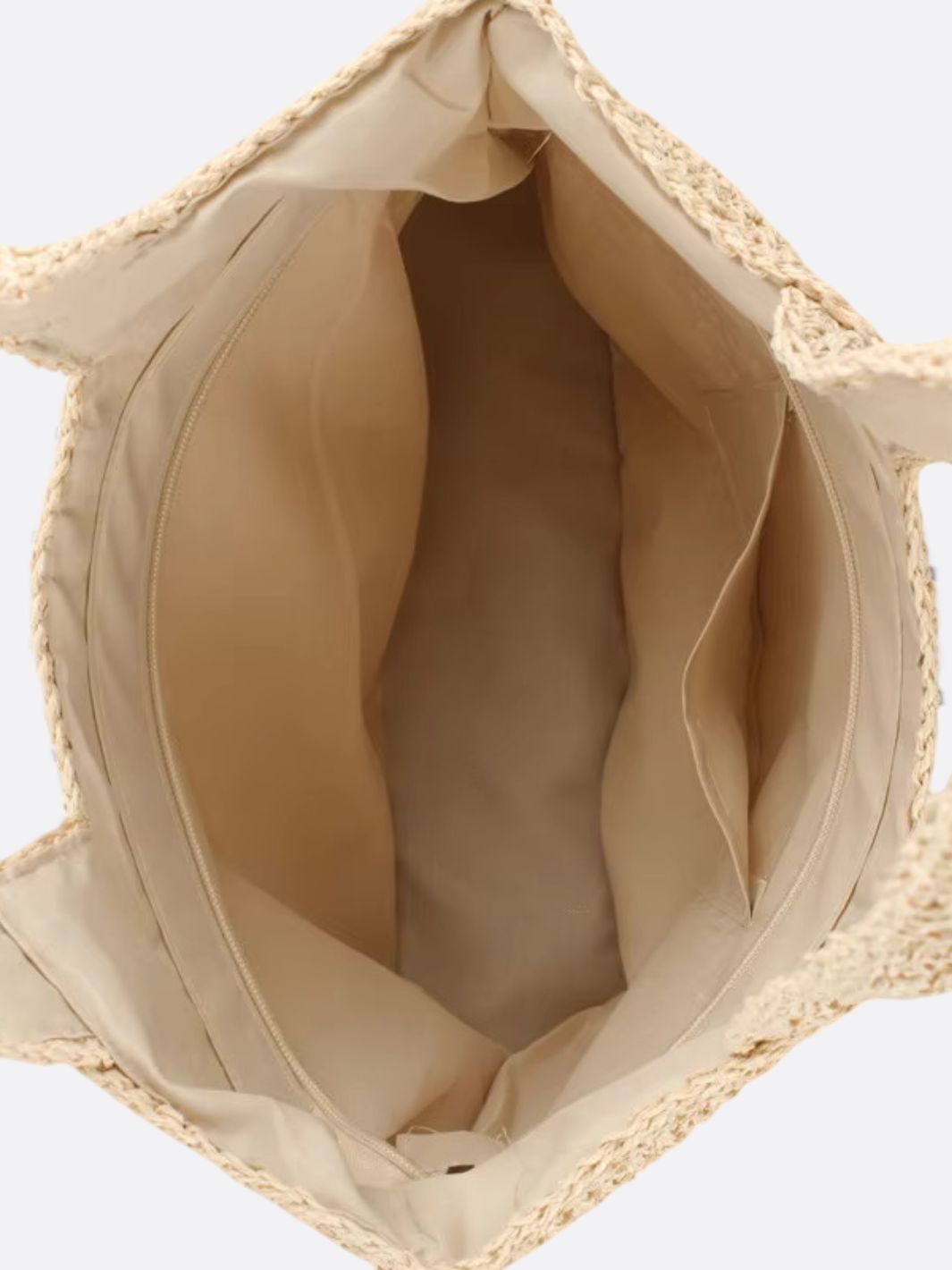 Grobe Stroh-Tasche Gehäkelt Doppelhenkel Schultertasche Sommer
