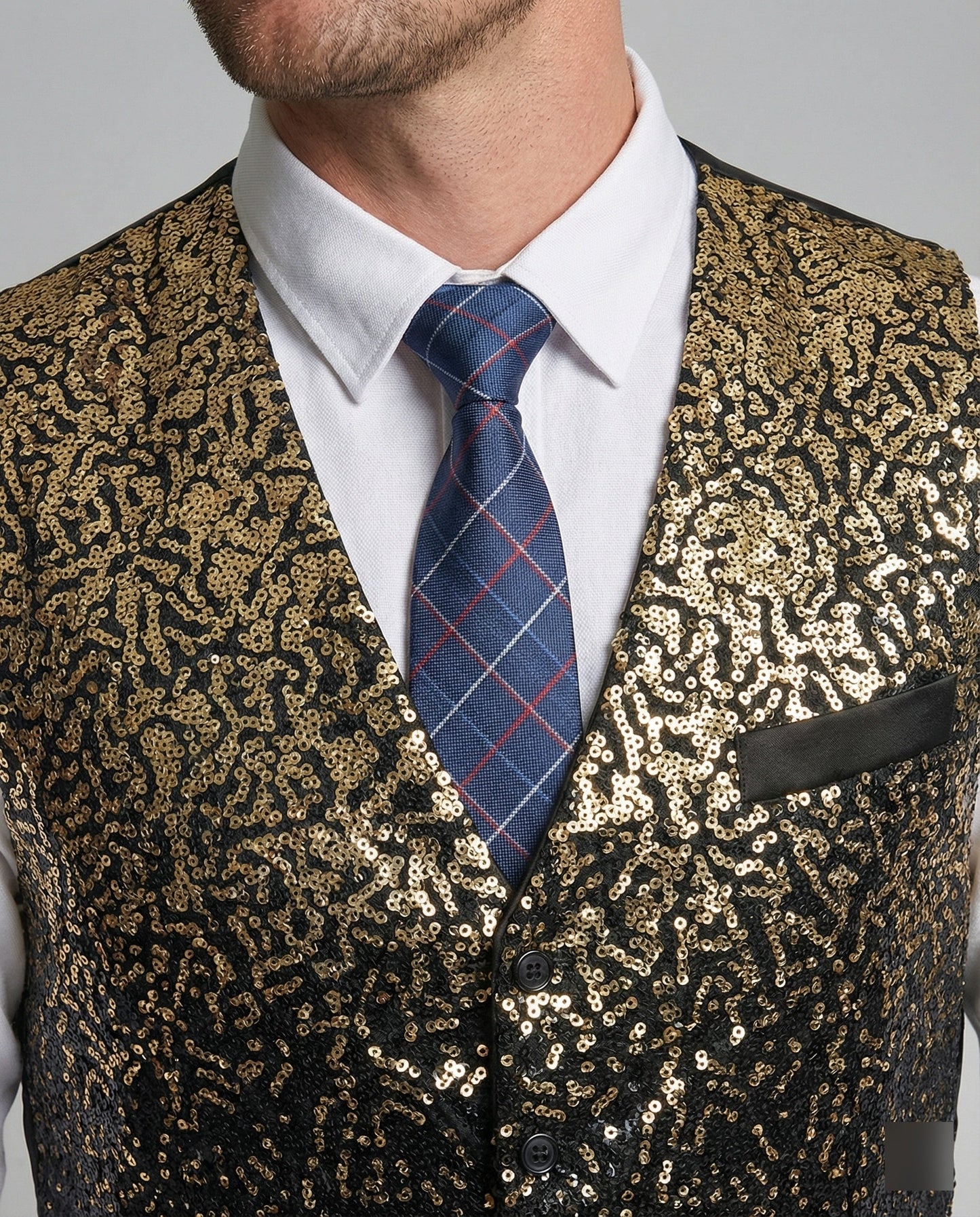 Glitzernde Paillettenweste Damen