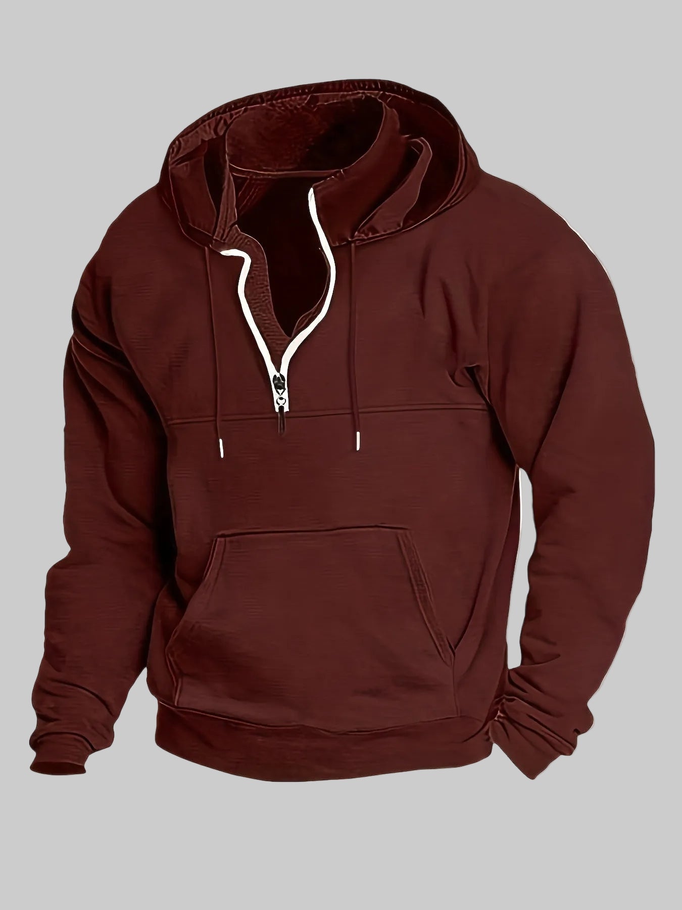 Männer Hoodie Halbzip Modern Cooler Style