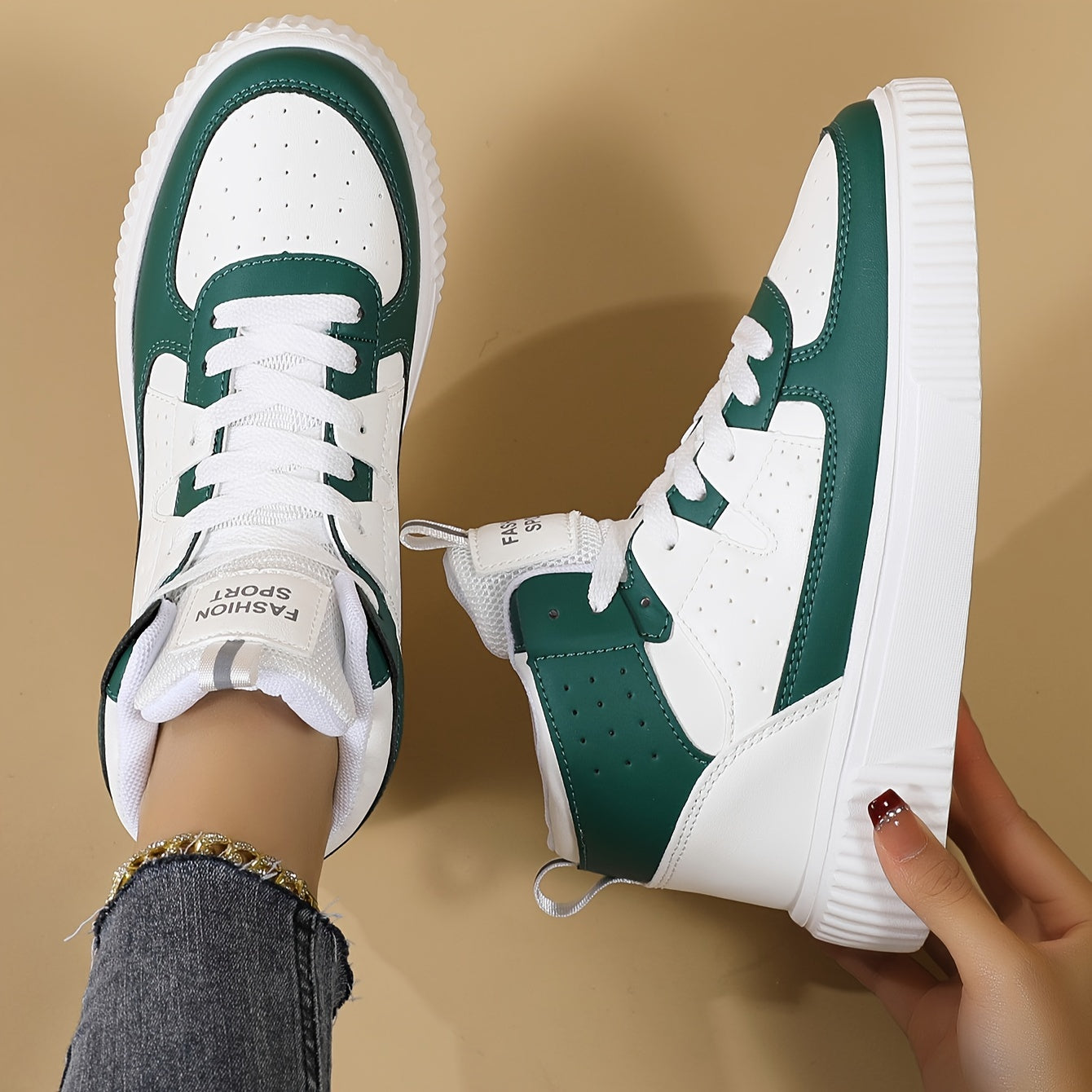 Hohe Sneaker Damen Mode Schuhe