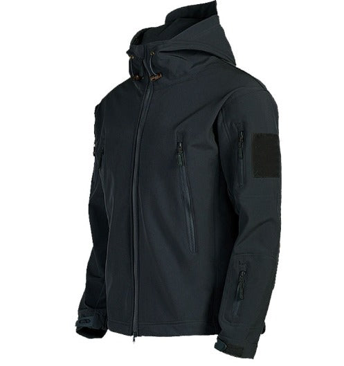 Wasserdichte Softshelljacke mit Kapuze Atmungsaktiv