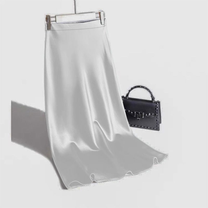 A-line Satin Skirt by BerlinGlamour