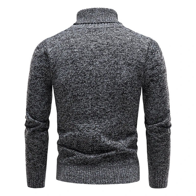 Eleganter Herren Rollkragenpullover Aus Merino Wolle