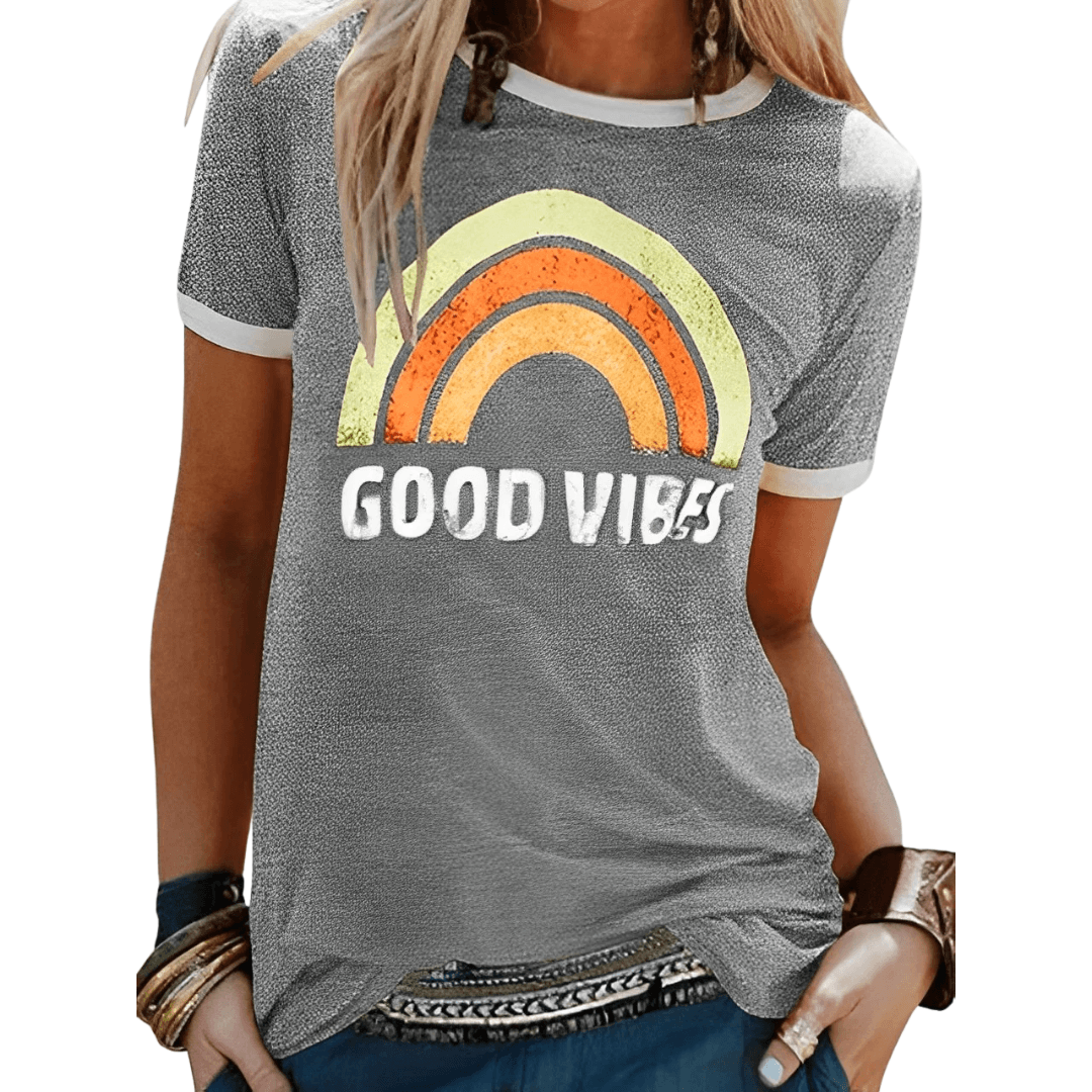Damen T-Shirt Retro Grafik Trendy Glamour Style