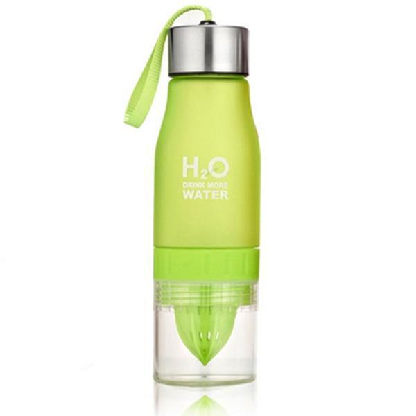Wasserflasche mit Frucht-Infuser Durchsichtig