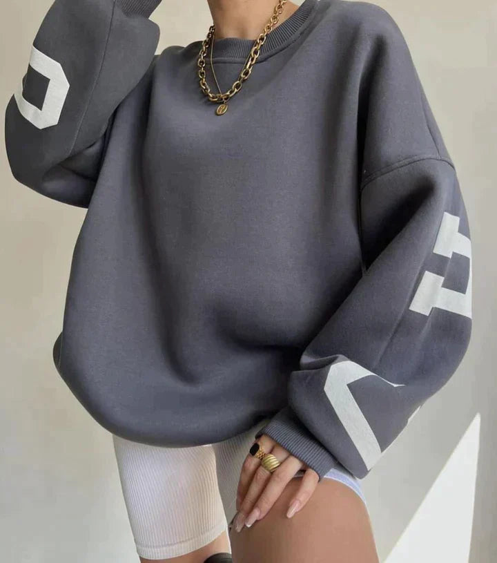 Damen Pullover Oversize Modern Großgröße