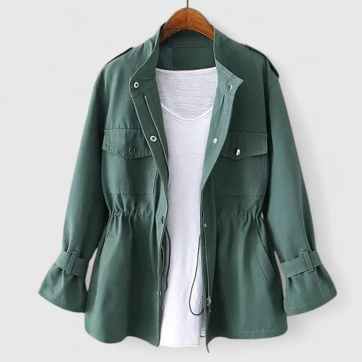 Damen Safari-Mantel Langarm Warm Winter