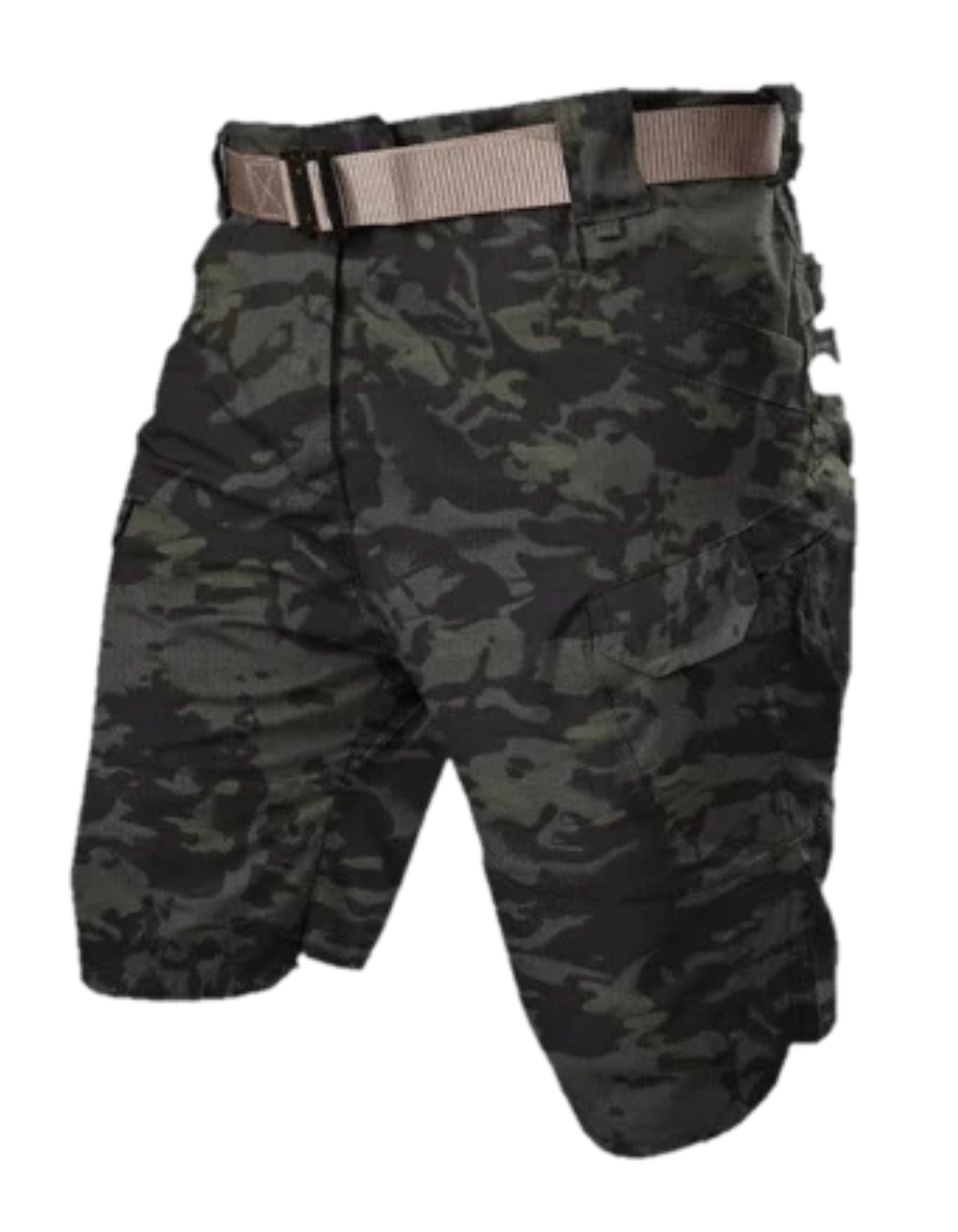 Herren Cargo Shorts Bequem Schwarz Komfort