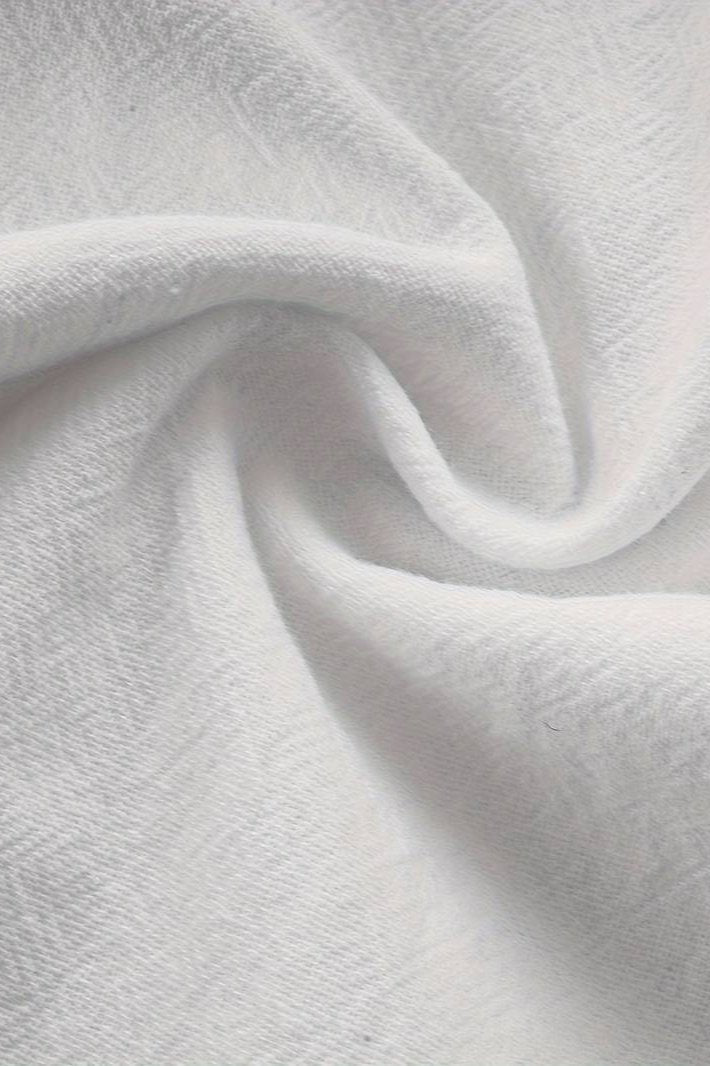 Weite Herrenhose Bequem Weiß Minimalistisch