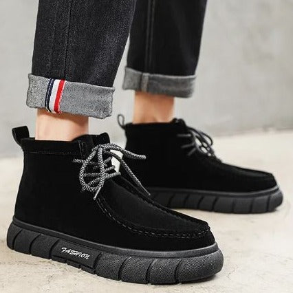 Herren Lederschuhe Retro Stil Heidi Mode