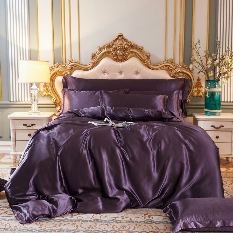 Luxus Bettwäsche Satin Set Komfortabel Weich