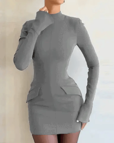 Elegantes Abendkleid mit Jasmin Muster