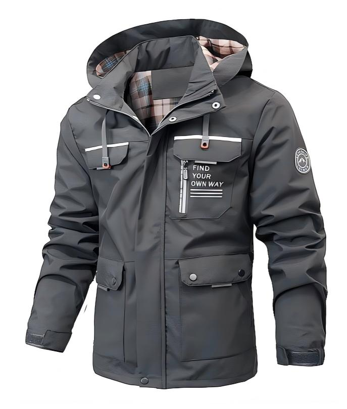 Herren Regenjacke Wasserdicht Leicht Winter
