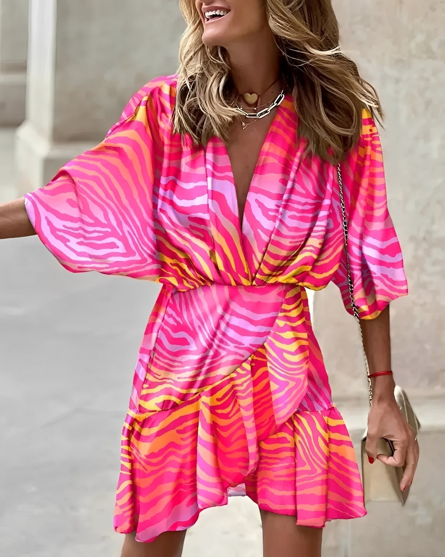 Kurzes Minikleid Elegant Eng Geschnürt