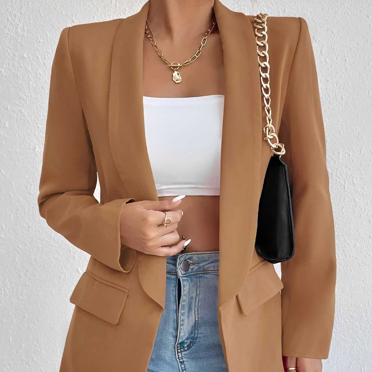 Damenblazer Elegent Tailliert Modern