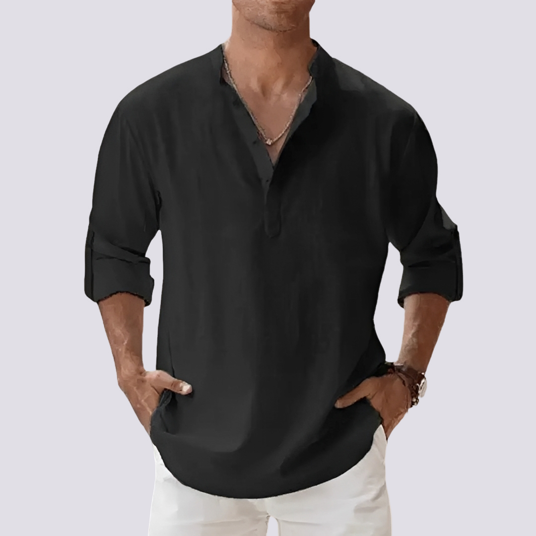 Herren Hemd Bequem Hochkrempelbar Modern