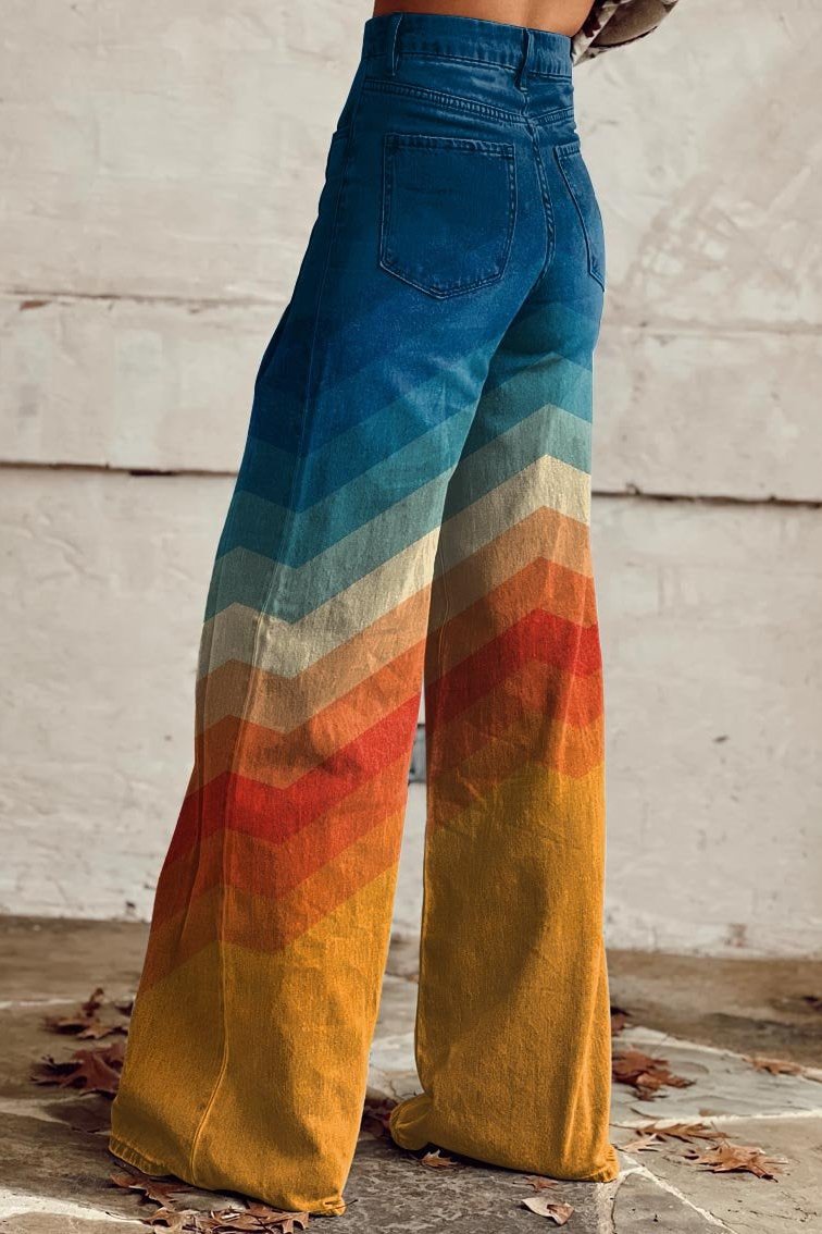 Retro Schlaghose Damen Trendy Hosen Modern - BerlinGlamour