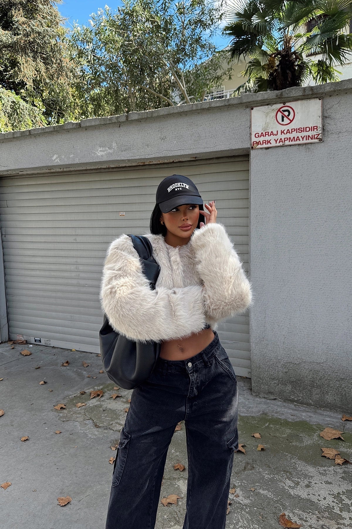 Kurzer Pelzmantel Damen Luxus Winter