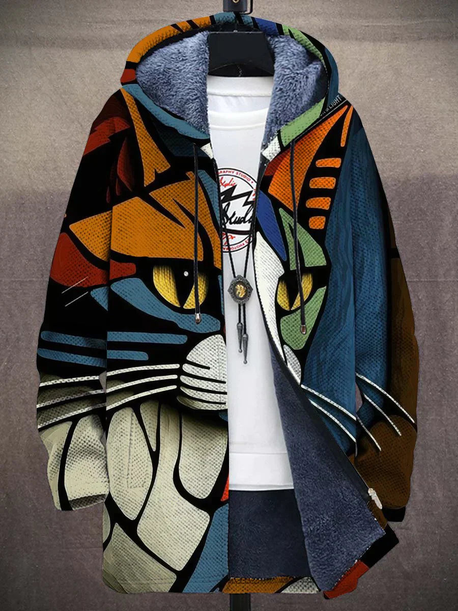 Männer Kapuzenpullover für Katzenliebhaber - stylisch und warm - Jan